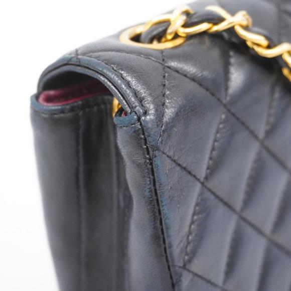 Chanel Shoulder Bag Matelasse Chain Lambskin Black Women's - Picture 7 of 12